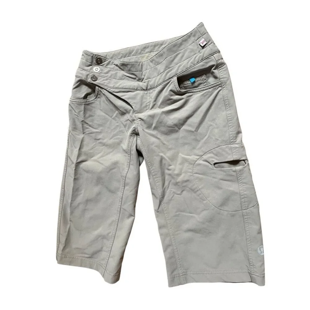 Lululemon Hiking Chino Bermuda Shorts In Tan Women’s 4